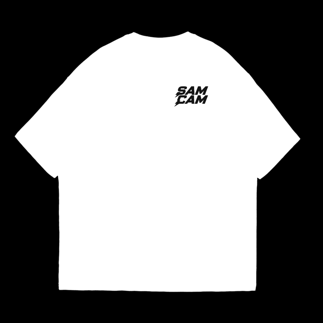 White SamCam T-shirt — front
